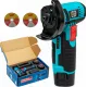 Mini Polizor Unghiular cu Acumulator German Meister 12V, Disc 75 mm, 19.500 RPM, 2 Acumulatori Li-Ion, Incarcator
