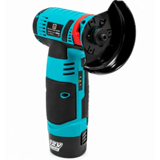 Mini Polizor Unghiular cu Acumulator German Meister 12V, Disc 75 mm, 19.500 RPM, 2 Acumulatori Li-Ion, Incarcator