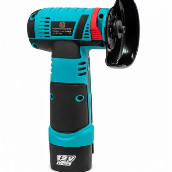 Mini Polizor Unghiular cu Acumulator German Meister 12V, Disc 75 mm, 19.500 RPM, 2 Acumulatori Li-Ion, Incarcator