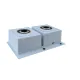 Chiuveta de bucatarie dubla din inox alimentar BH7849DS BOHM Satin 780x490x220 mm