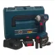 Masina de insurubat cu impact, 2 in 1, German Meister, 2 acumulatori & Incarcator, Brushless, Model nou