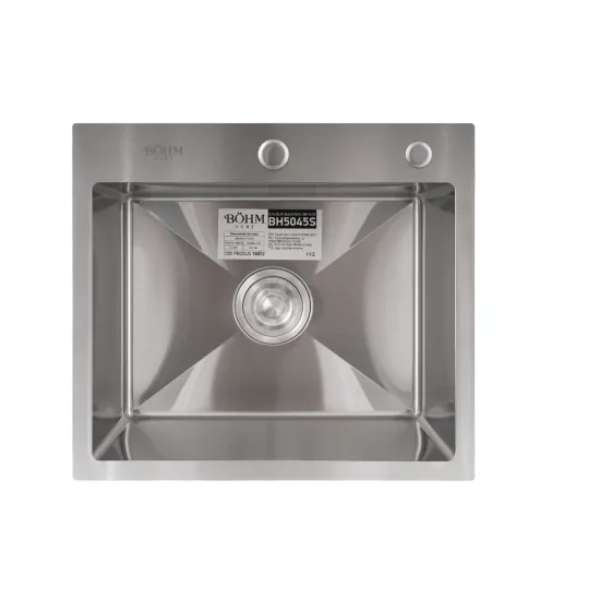 Chiuveta de bucătărie din inox alimentar SUS304 – BOHM BH5045S, Satin