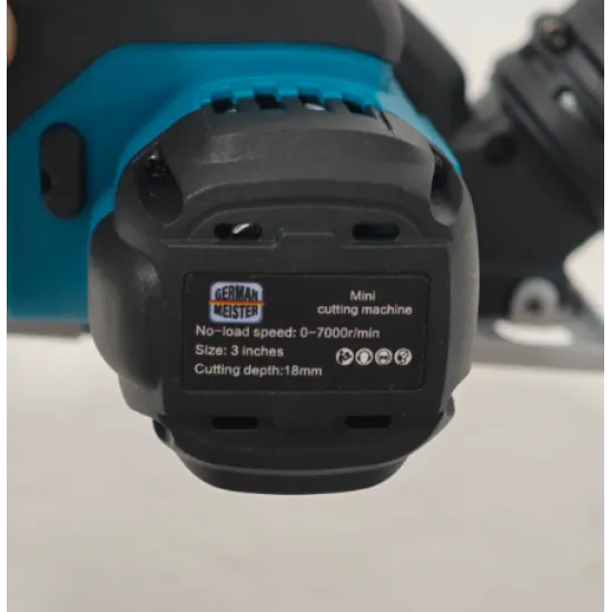 Mini Polizor Circular Multifunctional 3 în 1 German Meister XGT 36V, Acumulator 3Ah, Disc 76 mm, Reglaj Adancime, Racord Aspirare, pentru Metal, Gresie, Piatra și Plastic
