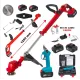 * Promo * Trimmer pe acumulator German Meister + Foarfeca electrica , 4 acumulatori combatibili , 2 incarcatoare, accesorii incluse