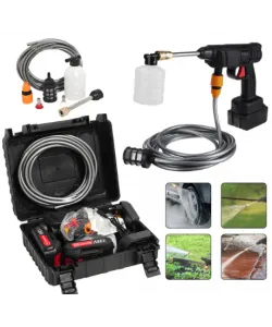 Aparat de spalat cu presiune cu acumulator, German Meister, 128 V, 8 Ah, trusa completa, Model nou
