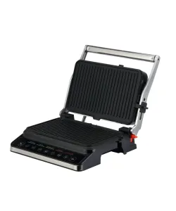 Gratar electric BOHM HOME BEGM160DS, 1600 W, placi detasabile antiaderente, afisaj digital, control tactil