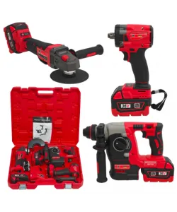 * Promo * Trusa German Meister 3 piese, 2 acumulatori + 1 incarcatoar, Brushless , Model nou
