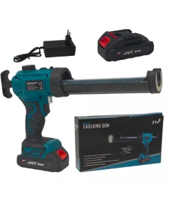 Aparat Electric pentru Silicon și Adezivi German Meister 36V, Acumulator Li-Ion, Presiune 250 Kg, LED Profesional, Cartușe 300 ml