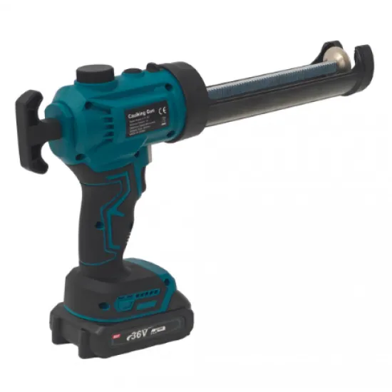 Aparat Electric pentru Silicon și Adezivi German Meister 36V, Acumulator Li-Ion, Presiune 250 Kg, LED Profesional, Cartușe 300 ml