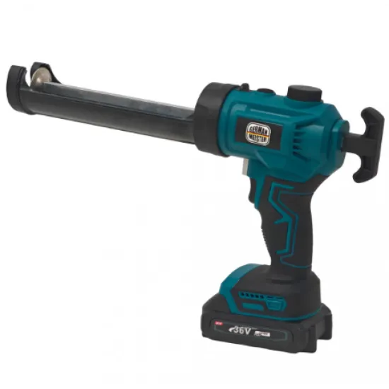 Aparat Electric pentru Silicon și Adezivi German Meister 36V, Acumulator Li-Ion, Presiune 250 Kg, LED Profesional, Cartușe 300 ml
