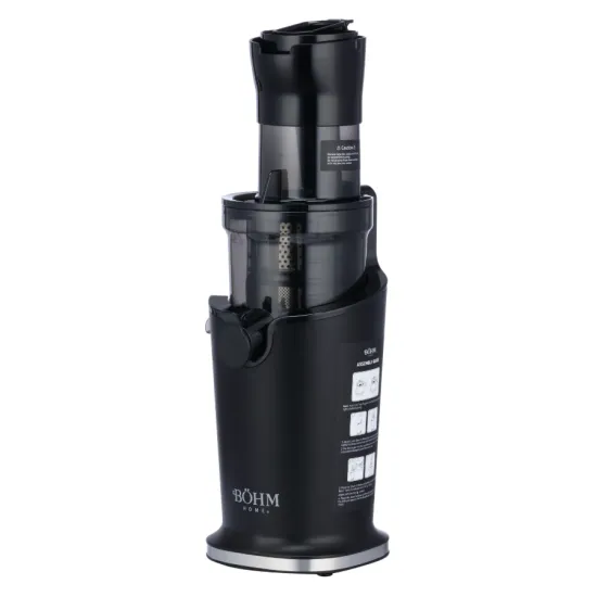 Storcator cu presare la rece BOHM Home BJS-201B, 200W, tub alimentare Ø89 mm, recipient suc 800 ml