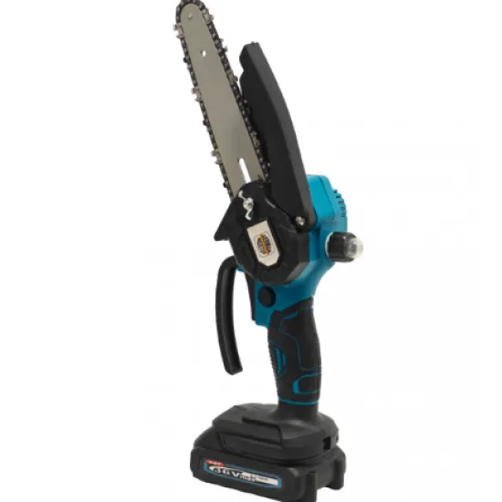 Mini Drujbă cu Acumulator German Meister 36V, Lamă și Lanț 6" (15 cm), Pompiță de Amorsare/Ungere, 2 Acumulatori, Încărcător și Valiză