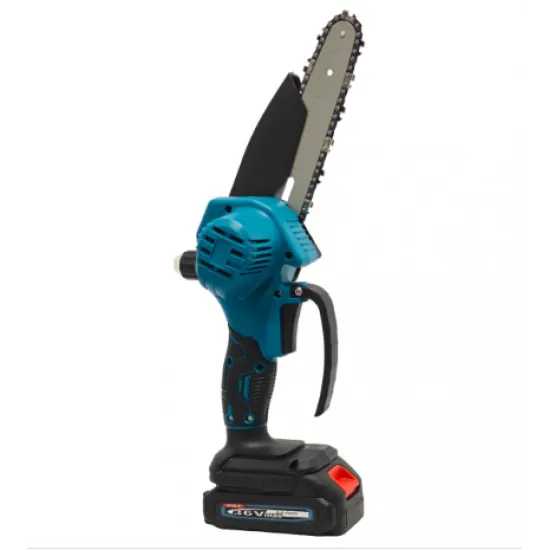 Mini Drujbă cu Acumulator German Meister 36V, Lamă și Lanț 6" (15 cm), Pompiță de Amorsare/Ungere, 2 Acumulatori, Încărcător și Valiză