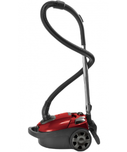 Aspirator cu sac Hausberg HB-2815RS, 2200 W, sac panza, capacitate sac 3 L, Negru/Rosu