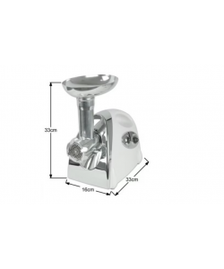 Masina de tocat carne Craft-Tec Alba 3200W, Accesorii rosii, carnati, chiftele, 3 site, functia revers, motor cupru