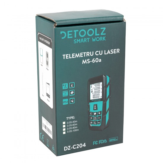 Telemetru cu laser Detoolz MS-60a