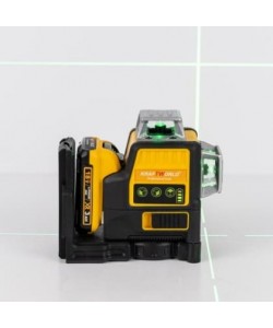 Nivela laser Kraftworld 3D , 2 acumulatori 18V 3Ah, 3 fascicule, verde