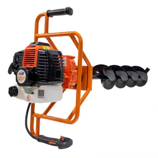 Motoburghiu Ruris TT10  cu burghiu 100mm ,150 mm inclus