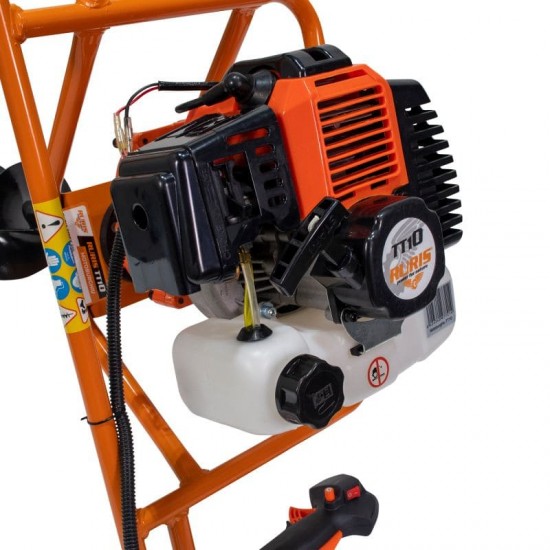 Motoburghiu Ruris TT10  cu burghiu 100mm ,150 mm inclus