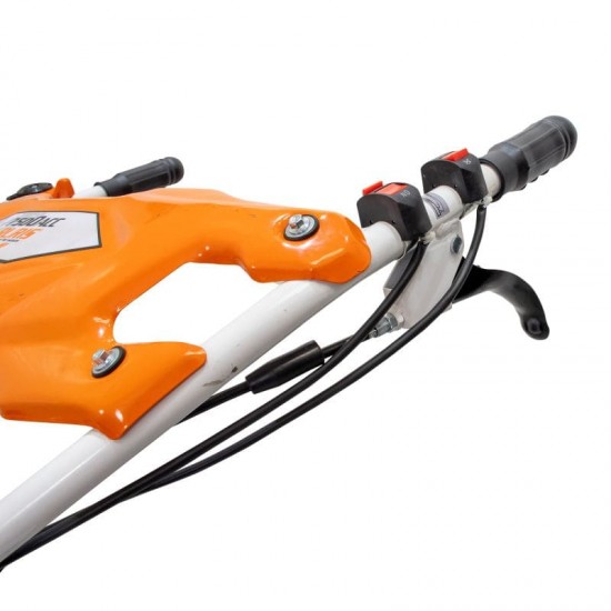 Motosapa RURIS 7500 ACC5 + roti cauciuc 4.00-8+rarita ajustabila+plug+adaptor+dispozitiv cartofi+cultivator multifunctional+roti metalice 400 fara manicot+set contragreutati 10kg 7 CP