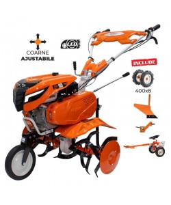 Motosapa RURIS 7500 ACC2 + roti cauciuc 4.00-8 + plug + adaptor + accesoriu tractat 7CP