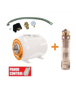 Kit pompa + hidrofor Ruris Dunarea, 50l, cablu 15m, 750 W