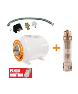 Kit pompa + hidrofor Ruris Dunarea, 50l, cablu 15m, 750 W Kit pompa + hidrofor Ruris Dunarea, 50l, cablu 15m, 750 W