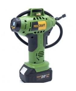 Compresor auto cu acumulator Procraft LK20 + 1 acumulator 20v 2Ah