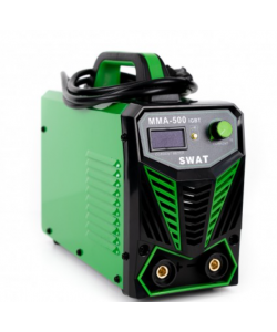 Aparat de sudura invertor SWAT MMA500, afisaj electronic, accesorii, verde