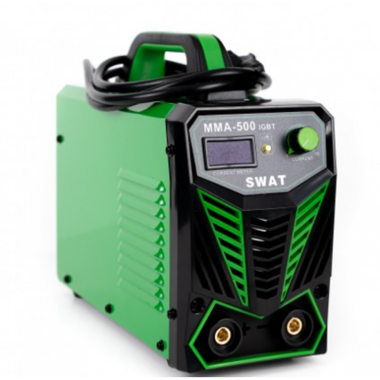 Aparat de sudura invertor SWAT MMA500, afisaj electronic, accesorii, verde