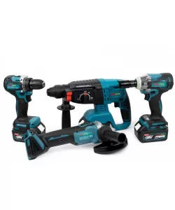 Trusa 4 piese Werstil 3 acumulatori 24V, 5Ah,Ciocan Rotopercutor, Autofiletanta, Polizor unghiular, Cheie impact Trusa 4 piese Werstil 3 acumulatori 24V, 5Ah,Ciocan Rotopercutor, Autofiletanta, Polizor unghiular, Cheie impact