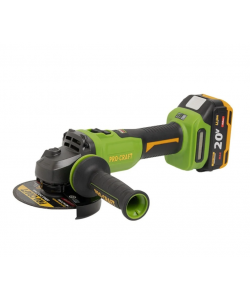 Flex polizor unghiular pe acumulator PROCRAFT PWA220, 1 × acumulator 20V / 4Ah, Brushless, 10000 rot/min