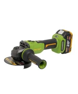 Flex polizor unghiular pe acumulator PROCRAFT PWA220, 1 × acumulator 20V / 4Ah, Brushless, 10000 rot/min