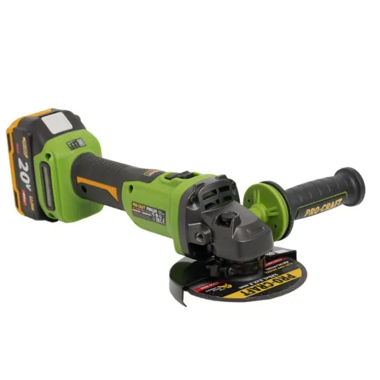 Flex polizor unghiular pe acumulator PROCRAFT PWA220, 1 × acumulator 20V / 4Ah, Brushless, 10000 rot/min