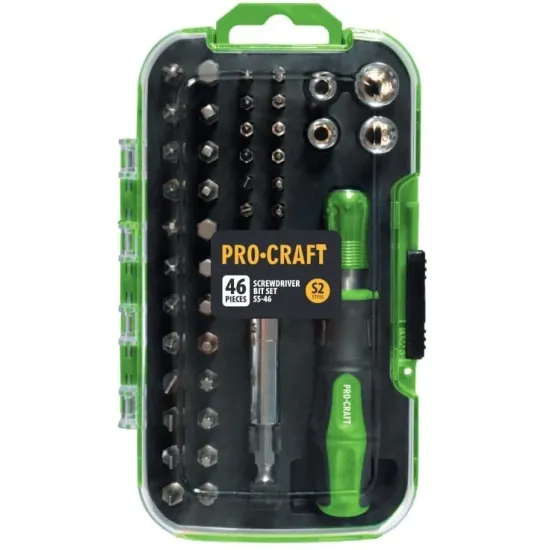 Set de biți PROCRAFT (46 piese) SS-46