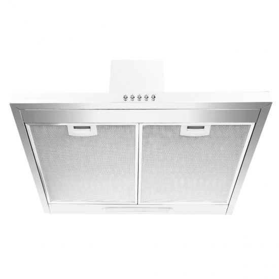 Produs resigilat Hota incorporabila decorativa Hausberg HB-1260AB, Putere de absorbtie 400 m3/h, 1 motor, 60 cm, Alb