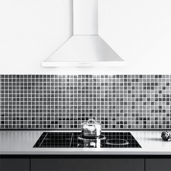 Produs resigilat Hota incorporabila decorativa Hausberg HB-1260AB, Putere de absorbtie 400 m3/h, 1 motor, 60 cm, Alb