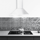 Produs resigilat Hota incorporabila decorativa Hausberg HB-1260AB, Putere de absorbtie 400 m3/h, 1 motor, 60 cm, Alb