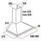 Produs resigilat Hota incorporabila decorativa Hausberg HB-1260AB, Putere de absorbtie 400 m3/h, 1 motor, 60 cm, Alb