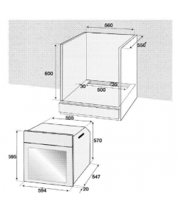 Pachet Cuptor Incorporabil Hausberg HB-8051IN, Electric, 76 l, 4 Functii, Clasa A + Plita Incorporabila Hausberg HB-555, 4 arzatoare, Gaz, Inox + Hota incorporabila decorativa Hausberg HB-1380, 450 m3/h, 1 motor, Touch control, LED, Filtru aluminiu