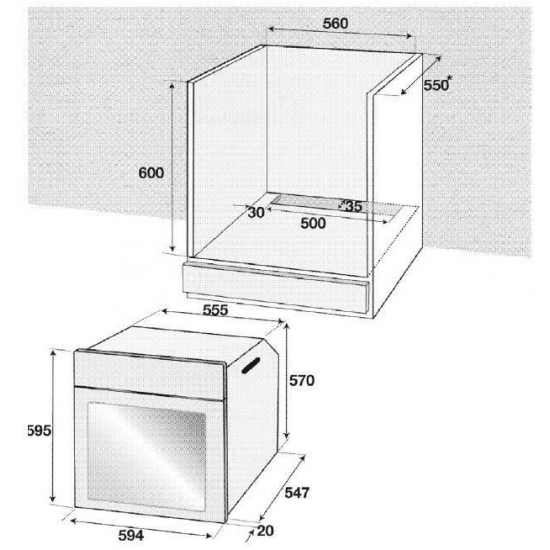 Pachet Cuptor Incorporabil Hausberg HB-8051IN, Electric, 76 l, 4 Functii, Clasa A + Plita Incorporabila Hausberg HB-555, 4 arzatoare, Gaz, Inox + Hota incorporabila decorativa Hausberg HB-1380, 450 m3/h, 1 motor, Touch control, LED, Filtru aluminiu