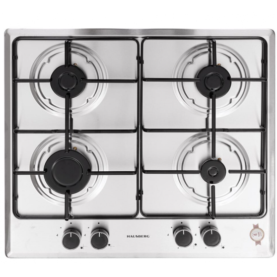 Pachet Cuptor Incorporabil Hausberg HB-8051IN, Electric, 76 l, 4 Functii, Clasa A + Plita Incorporabila Hausberg HB-555, 4 arzatoare, Gaz, Inox + Hota incorporabila decorativa Hausberg HB-1380, 450 m3/h, 1 motor, Touch control, LED, Filtru aluminiu