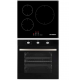 Pachet incorporabil Cuptor Hausberg HB-8053NG, Electric, Putere 2225 W, 71 l, 6 Functii, Ventilatie, Timer, Clasa A, Plita incorporabila Hausberg HB1530, Electrica, Inductie, 3 zone de gatit, PowerBoost, 60 cm, Negru
