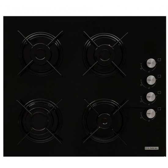 Pachet incorporabil Hausberg Cuptor HB-8053NG, Electric, Putere 2225 W, 71 l, 6 Functii, Ventilatie, Timer, Plita HB-563NG, 4 arzatoare gaz, Hota decorative HB-2285NG, 163W, Filtru aluminiu, 650 m3/h, 60cm, Negru