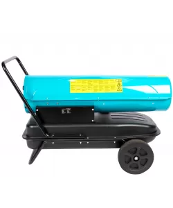 Tun de caldura pe motorina Detoolz, 30kW, 35L, cu roti de transport Tun de caldura pe motorina Detoolz, 30kW, 35L, cu roti de transport