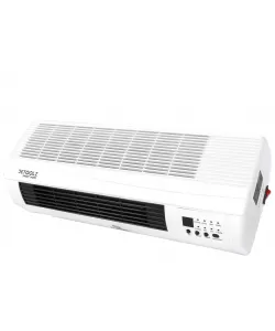 Aeroterma de perete Detoolz, 2KW, 2 trepte de putere, cu afisaj LED si termostat Aeroterma de perete Detoolz, 2KW, 2 trepte de putere, cu afisaj LED si termostat