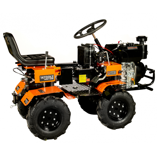 Mini tractor Detoolz, motorina, 17CP, 530CC, 4T