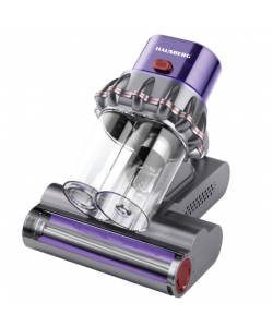 Aspirator UV antiacarieni cu afisaj digital multifunctional HAUSBERG HB-2022MV, 600 W, sterilizare UV, ioni negativi, purificare cu ultrasunete, Mov-Gri