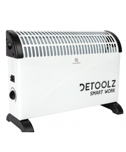 Convector electric Detoolz, 2KW, 3 trepte de putere, cu termostat reglabil