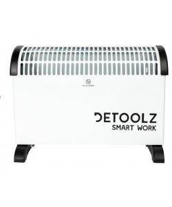 Convector electric Detoolz, 2KW, 3 trepte de putere, cu termostat reglabil